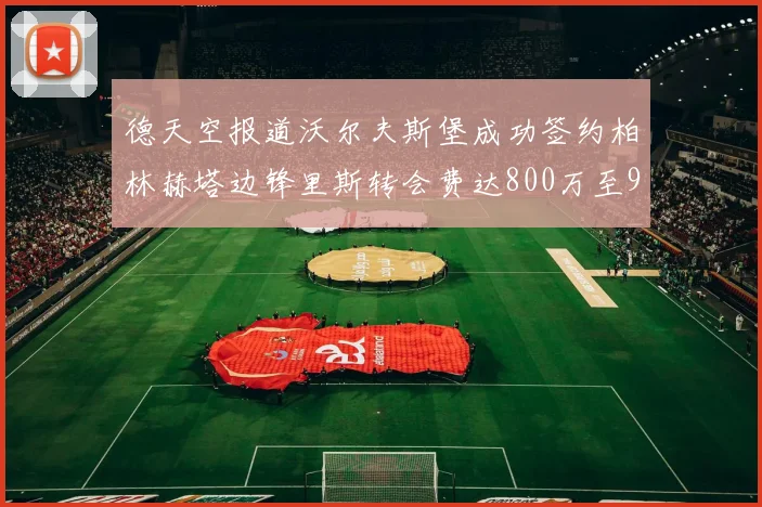 德天空报道沃尔夫斯堡成功签约柏林赫塔边锋里斯转会费达800万至900万欧元